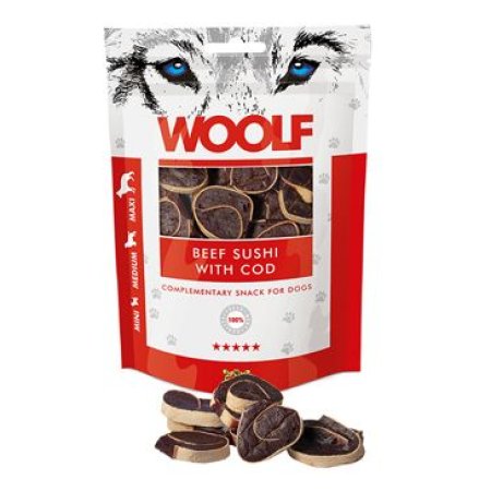 WOOLF pochúťka beef sushi with cod 100g