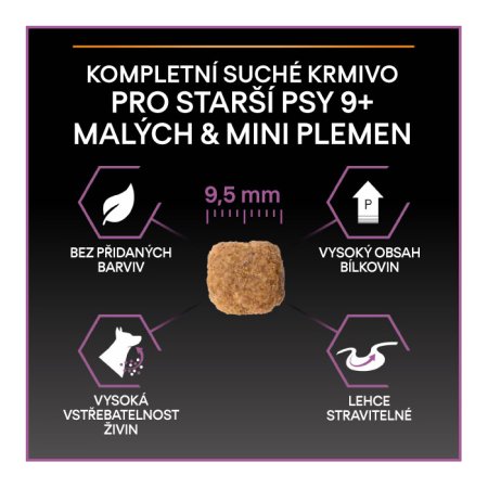 PRE PLAN Small & Mini Adult 9+ Age Defence granule pre psov kura 7 kg