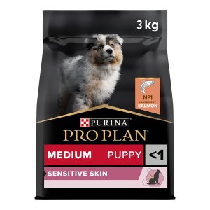 PRE PLAN Medium Puppy Sensitive Skin granule pre šteňatá losos 3 kg