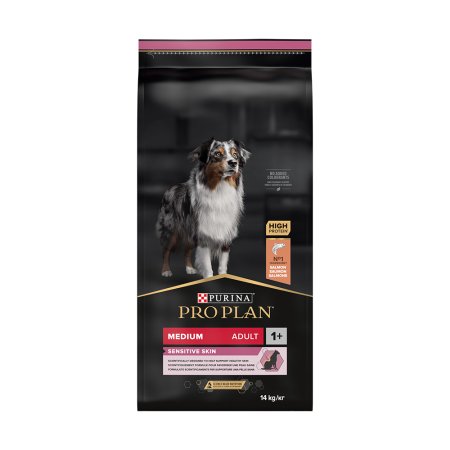 Pro Plan Medium Adult Sensitive Skin losos 14 kg