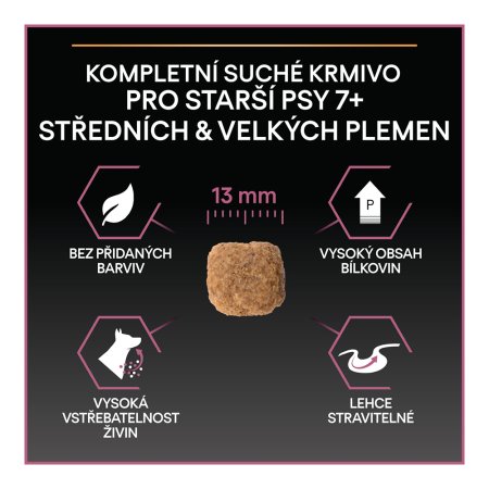 Pro Plan Medium & Large Adult 7+ Optiderma losos 3 kg