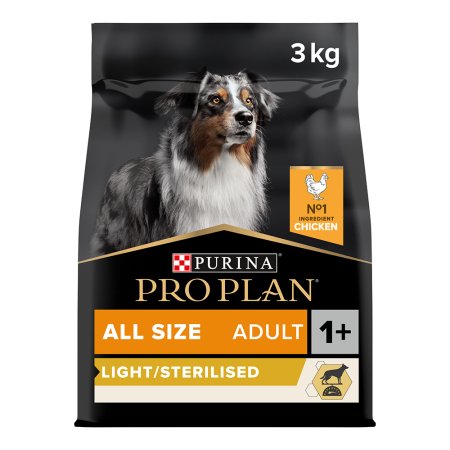 Pro Plan All Size Adult Light kura 3 kg