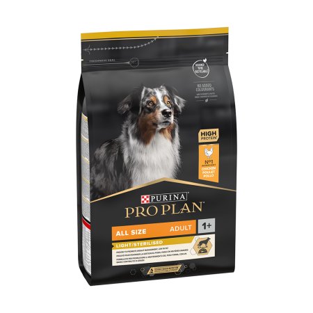 Pro Plan All Size Adult Light kura 3 kg