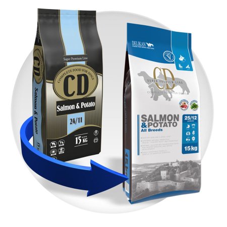 DELIKAN CD Salmon and potato 15 kg