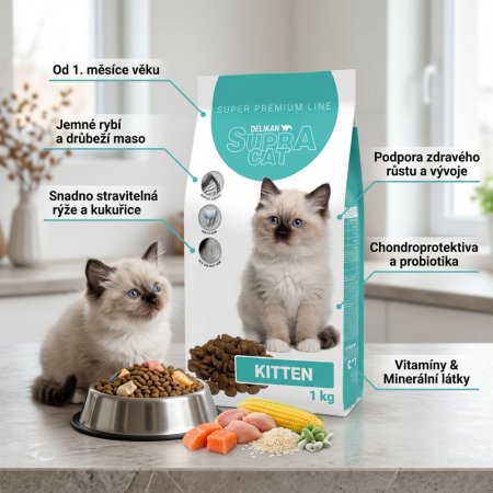 DELIKAN Supra Cat Kitten 10 kg