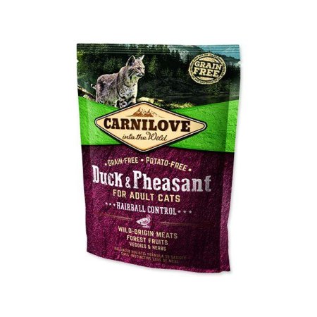 Carnilove Cat Duck&Pheasant Adult Hairball Contr 400g