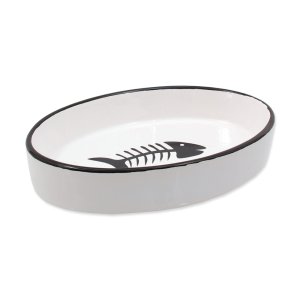 Miska MAGIC CAT keramická oválna s rybkou