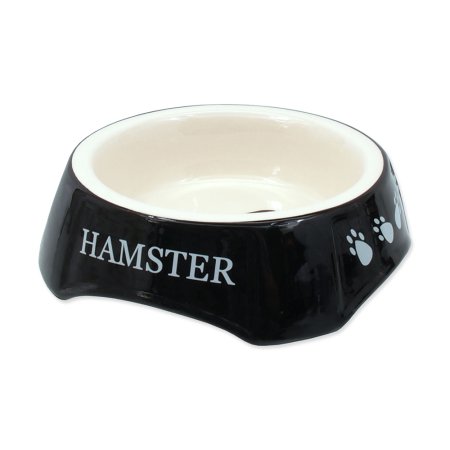 Miska SMALL ANIMAL potlač Hamster čierna