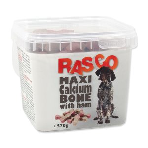 Pochúťka RASCO kosti kalciové so šunkou 6 cm 500 g