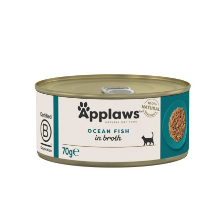 Applaws konzerva Cat 156g morské ryby