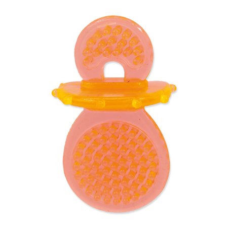 Hračka DOG FANTASY cumlík gumový oranžový 8 cm