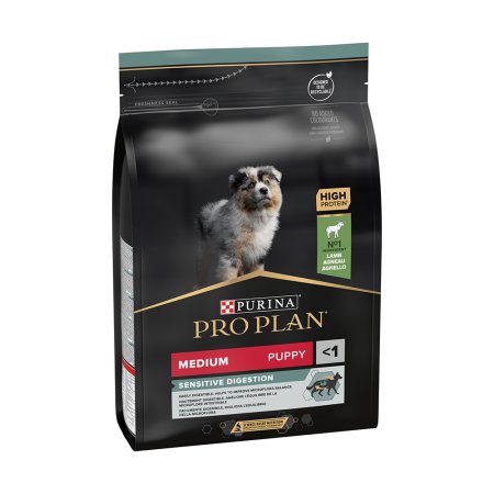 PRE PLAN Medium Puppy Sensitive Digestion granule pre šteňatá jahňacie 3 kg