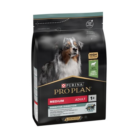 PRE PLAN Medium Adult Sensitive Digestion granule pre psov jahňacie 3 kg