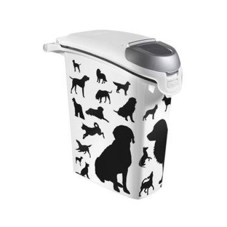 Kontajner na krmivo čiernobiely 23l