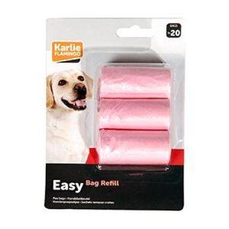 Vrecká na psie exkrementy ružové 3x20ks
