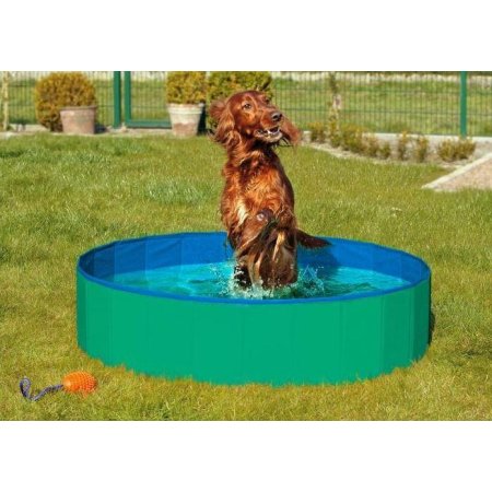 Skladací bazén pre psov zeleno/modrý 80x20cm