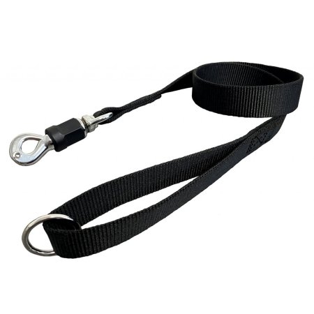 PROFIZOO Vodítko popruh JEDNOBAREVNÉ (30mm x 100cm) čierna
