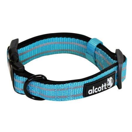 Alcott reflexný obojok pre psov modrý, veľkosť S