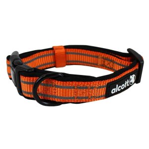 Alcott reflexný obojok pre psov oranžový, veľkosť S