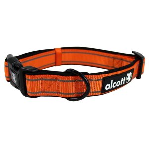 Alcott reflexný obojok pre psov oranžový, veľkosť M
