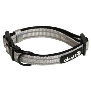 Alcott reflexný obojok pre psov sivý, veľkosť L