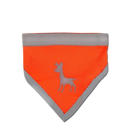 Alcott reflexná šatka pre psov oranžová, veľkosť S