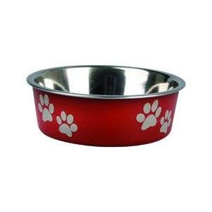 Miska nerezová s plastovým opláštením červená 21cm 1500ml