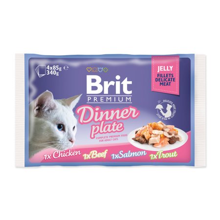 Brit Premium Cat D Filety v Jelly Dinner Plate 340g