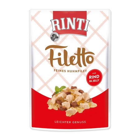 Kapsička RINTI Filetto kura + hovädzie v želé 100g