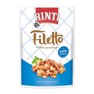 Kapsička RINTI Filetto kura + kačica v želé 100g