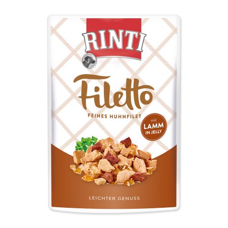 Kapsička RINTI Filetto kura + jahňa v želé 100g