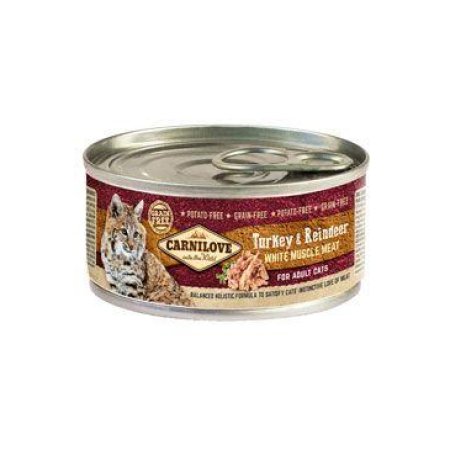 Carnilove White Muscle Meat Turkey & Reindeer Cats100g