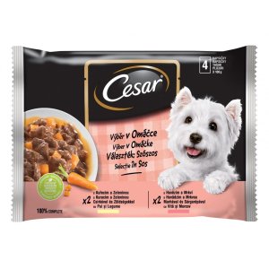 CESAR vrecko Selection v omáčke 4pack 400 g