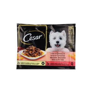 CESAR vrecko Selection v omáčke 4pack 400 g