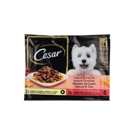 CESAR vrecko Selection v omáčke 4pack 400 g