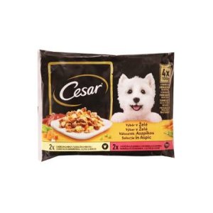 CESAR vrecko Selection v želé 4pack 400 g