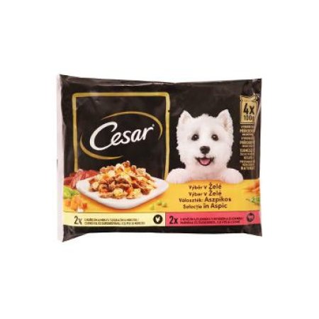 CESAR vrecko Selection v želé 4pack 400 g
