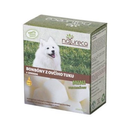 NATURECA Cukríky z ovčieho tuku s lososom Mini 250g