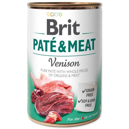 Brit Dog konz Paté & Meat Venison 400g