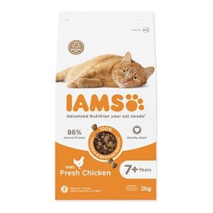IAMS for Vitality Senior Cat Food with Fresh Chicken 2 kg