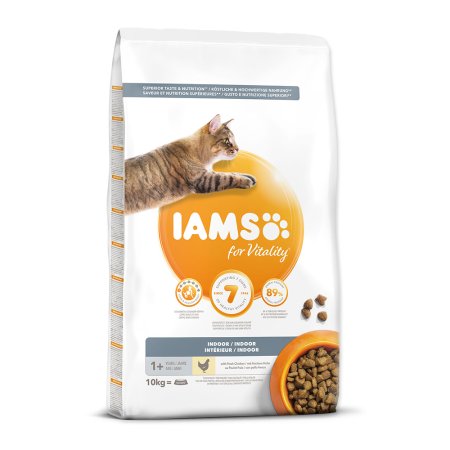 IAMS for Vitality Indoor Cat Food with Fresh Chicken 10kg