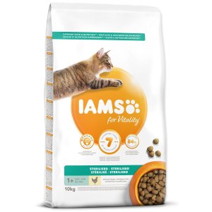 IAMS for Vitality Light in Fat Cat Food with Fresh Chicken 10kg