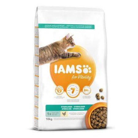 IAMS for Vitality Light in Fat Cat Food with Fresh Chicken 10kg