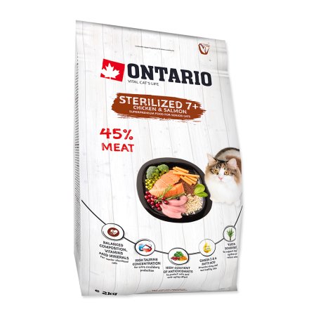 ONTARIO Cat Sterilised 7+ (2kg)