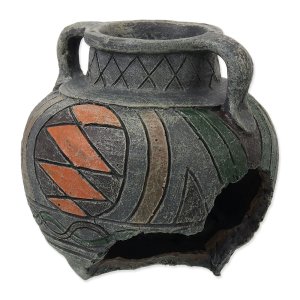 Dekorácia AQUA EXCELLENT Amfora modrá 10,8 cm