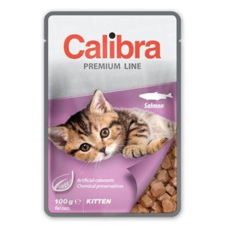 Calibra Cat vrecko Premium Kitten Salmon 100g