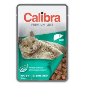 Calibra Cat vrecko Premium Sterilised Liver 100g