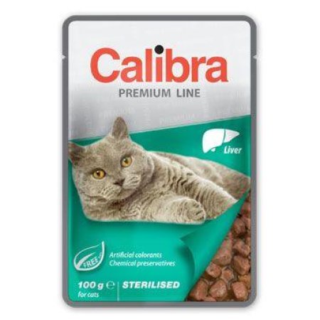 Calibra Cat vrecko Premium Sterilised Liver 100g
