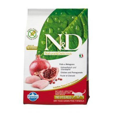 N&D PRIME CAT Neutered Chicken&Pomegranate 1,5kg