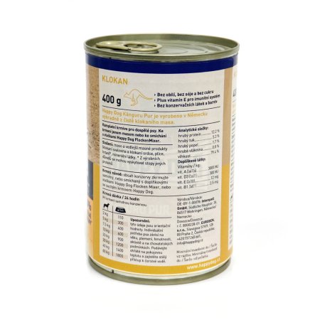 Happy Dog Känguru Pur - klokanie 400 g